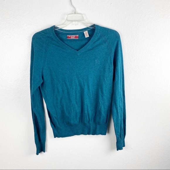 ORIGINAL PENGUIN by Munsingwear V-Neck Long Sleeves Sweater, Size Medium - Picture 1 of 8